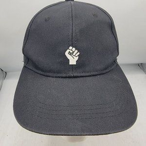 Marcus Adler Black Hat Cap Raising Fist Adjustable Casual Lightweight Outdoors